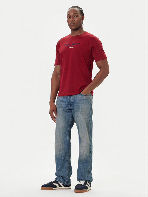 Pepe Jeans Pepe Jeans Camiseta Eggo N PM509979 Rojo Regular Fit