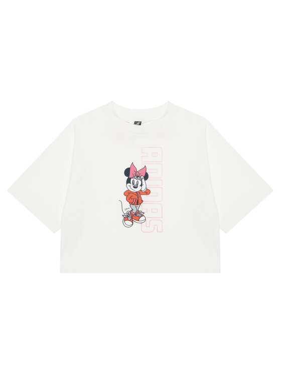 adidas adidas Футболка Disney Minnie Mouse JL9191 Білий Loose Fit