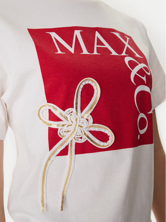 MAX&Co. MAX&Co. Camiseta Mcivolare 2618971016200 Écru Regular Fit