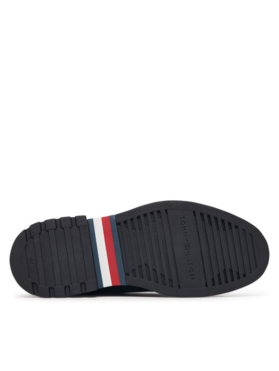 Tommy Hilfiger Μποτίνια Tommy Hilfiger Corporate Casual Lth Moc Chukka FM0FM05987 Μαύρο
