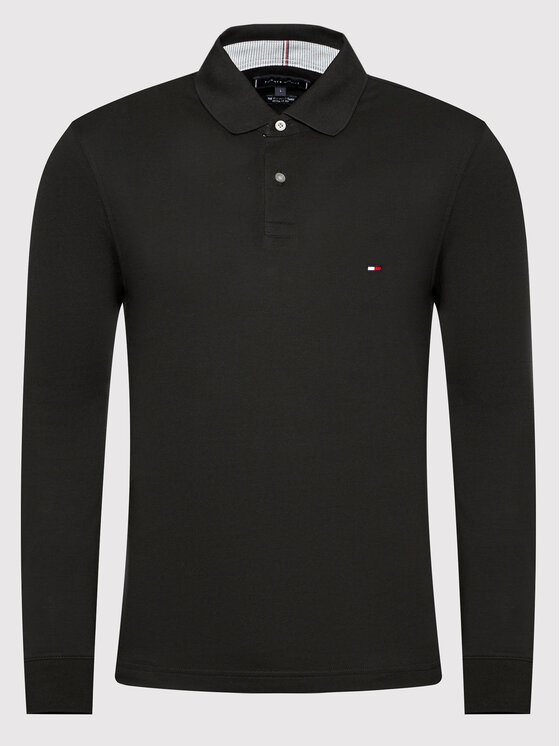 Tommy Hilfiger Tommy Hilfiger Pólóing 1985 MW0MW20183 Fekete Regular Fit