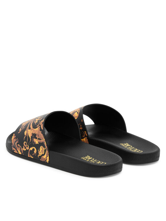 Versace Jeans Couture Шльопанці Versace Jeans Couture 79YA3SQ4 ZS365 G89 Чорний