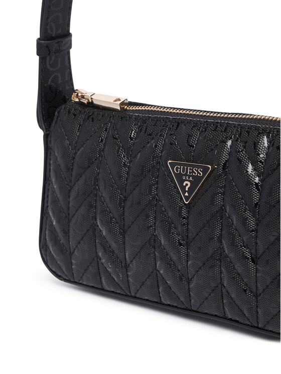 Guess Geantă Guess Stacey Mini HWGG97 41720 Negru