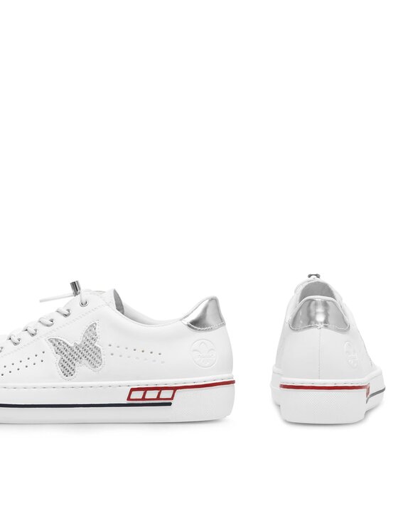 Rieker Sneakers Rieker L8857-80 Alb