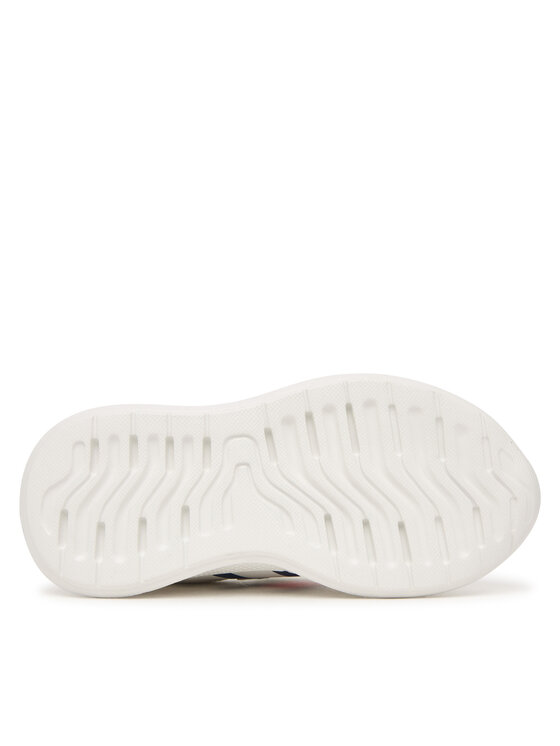 Tommy Hilfiger Sneakersy Tommy Hilfiger Flag Low Cut Lace-Up/Velcro T1X9-34369-1843 M Biela