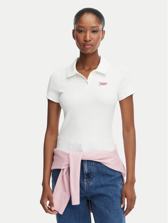 Tommy Jeans Tommy Jeans Polo DW0DW23140 Blanco Regular Fit