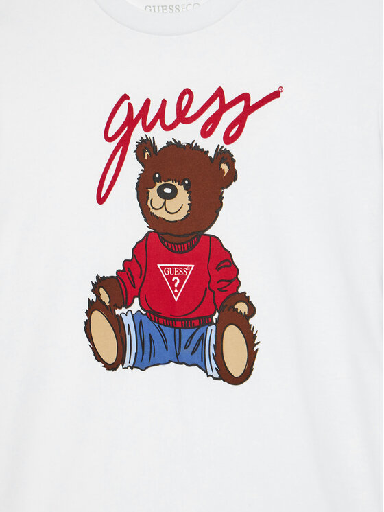 Guess Guess Футболка H4BJ06 I3Z14 Білий Regular Fit