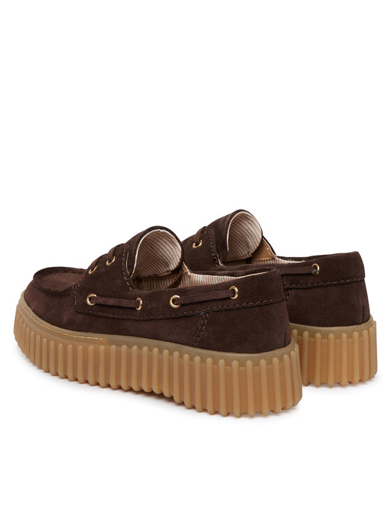 Clarks Туфлі Clarks Torhill Boat 26186647 Коричневий