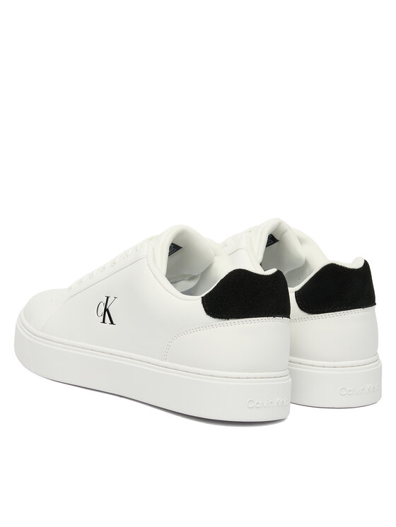 Calvin Klein Sneakers Calvin Klein Classic Cupsole Laceup Lth YM0YM01435 Alb