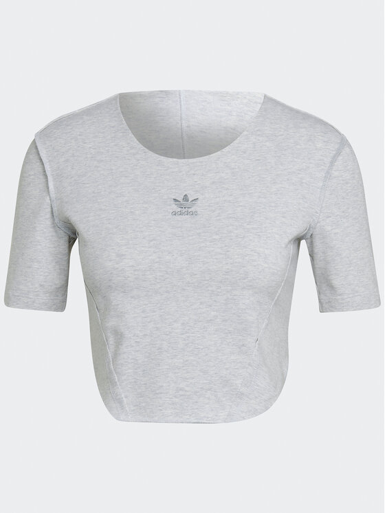 adidas adidas Majica Crop Loungewear HL9130 Siva Regular Fit