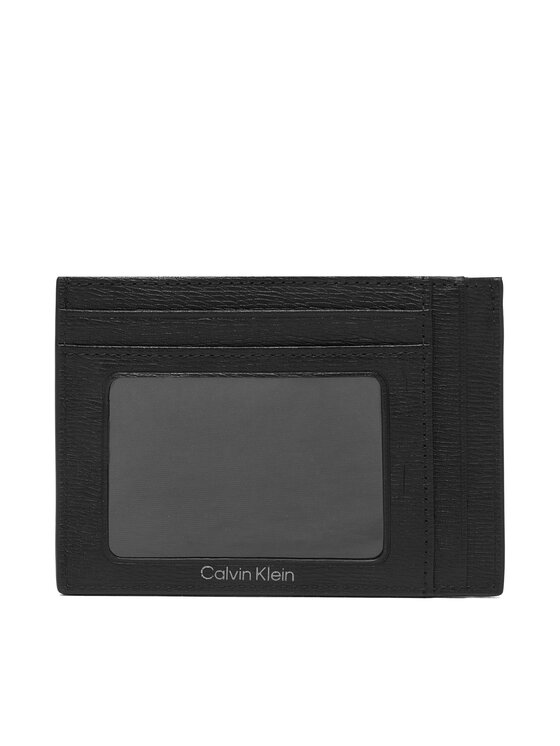 Calvin Klein Custodie per carte di credito Calvin Klein Emblem Hw Id Cardholder LV04D1168G Nero
