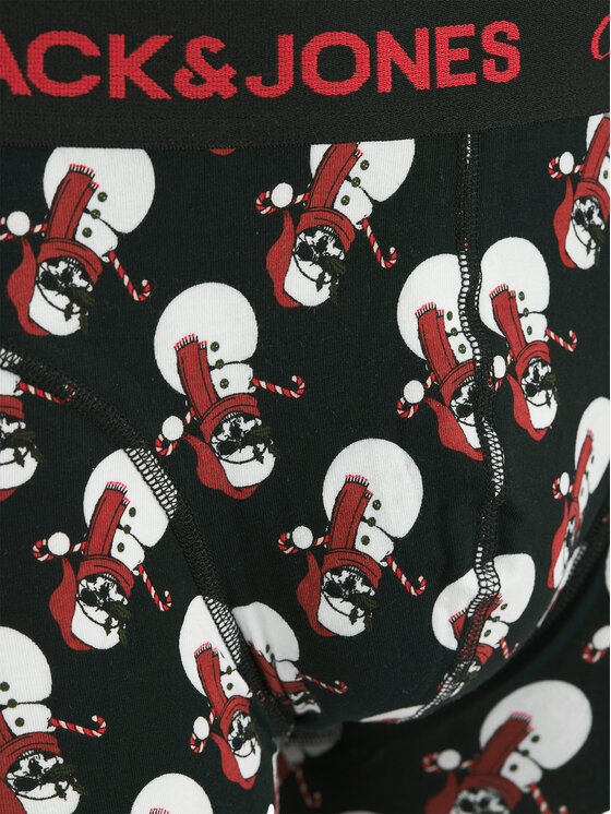 Jack & Jones Jack & Jones Набір боксерські шорти та шкарпетки Snow Skulls Giftbox 12285138 Чорний