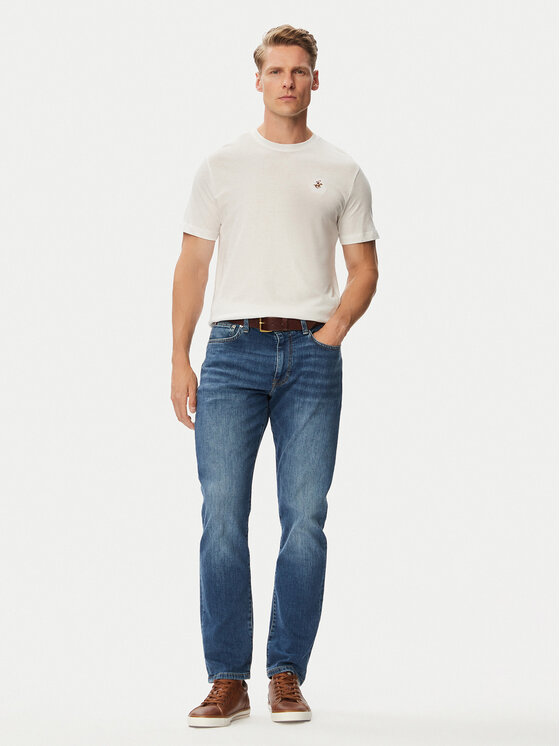 Beverly Hills Polo Club Beverly Hills Polo Club Camiseta P-SS26M-TS450030WHT Blanco Regular Fit