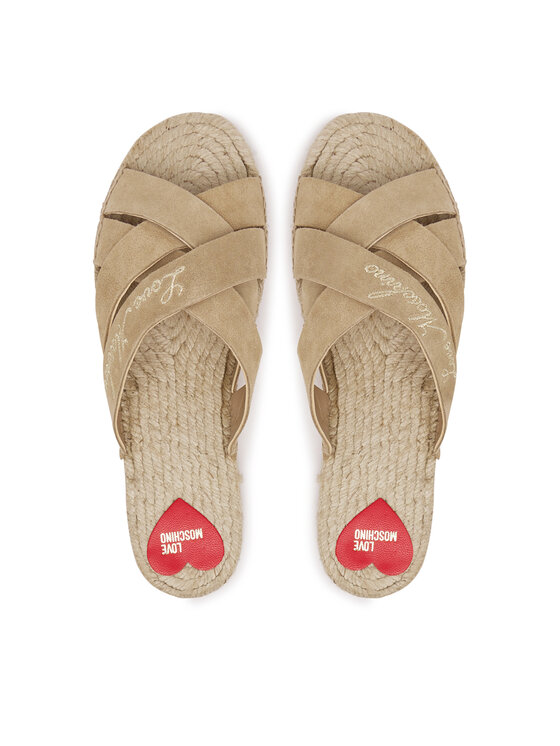 LOVE MOSCHINO Шльопанці LOVE MOSCHINO JA28362G0MIG0104 Бежевий