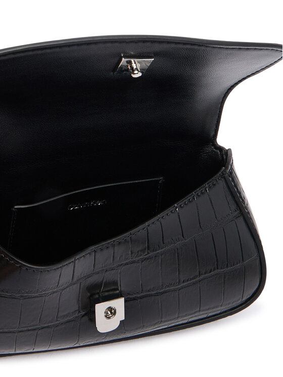 Calvin Klein Soma Calvin Klein Ck Croc Top Handle Bag LV04F3903G Melns