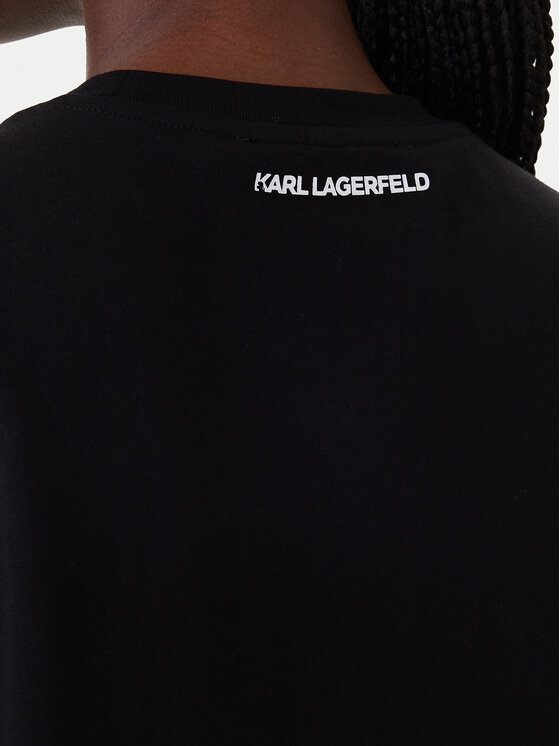 KARL LAGERFELD KARL LAGERFELD Camiseta B1W17030 Negro Regular Fit