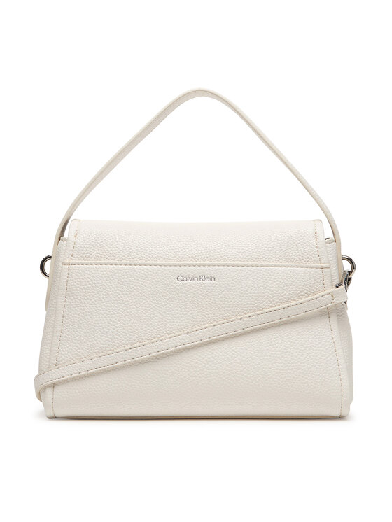 Calvin Klein Τσάντα Calvin Klein Emblem Hw Pebble Shoulder Bag 25 LV04F3425G Λευκό
