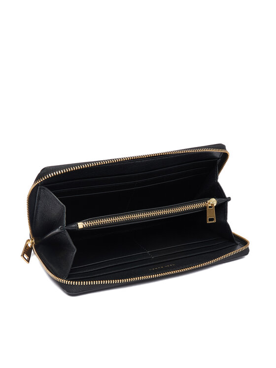 Tory Burch Гаманець Tory Burch Charlie 186047 Чорний