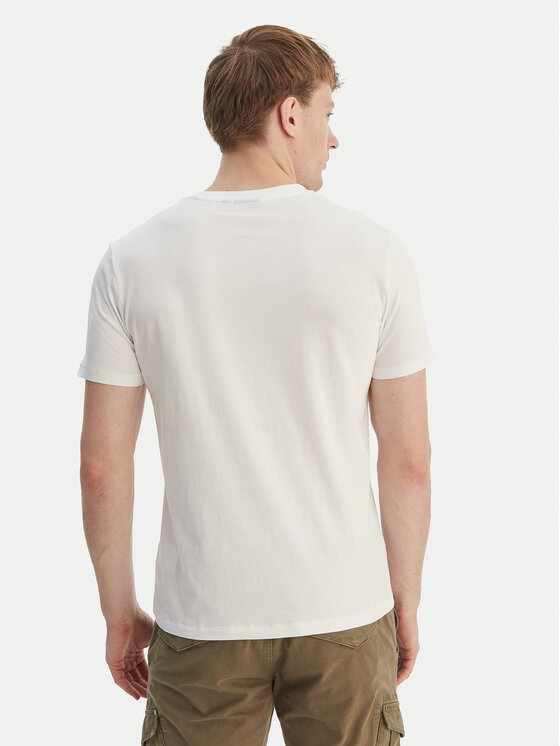 Napapijri Napapijri Camiseta S-Mahsa NP0A4FZB Blanco Regular Fit
