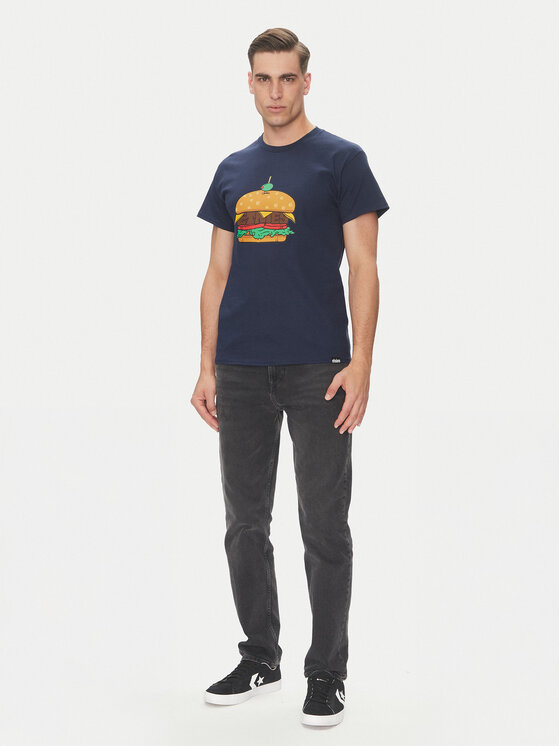 Etnies Etnies T-Shirt Burger 4130004128 Σκούρο μπλε Regular Fit