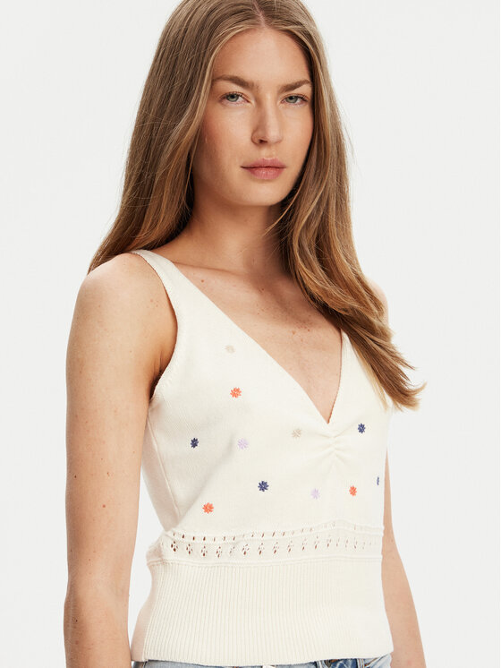 United Colors Of Benetton United Colors Of Benetton Marškinėliai 10C1EH01A Smėlio Regular Fit