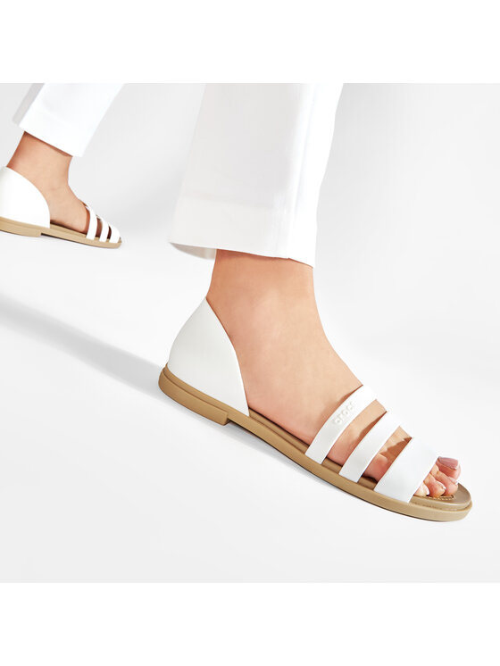 Crocs Босоніжки Crocs Tulum Open Flat W 206109 Білий