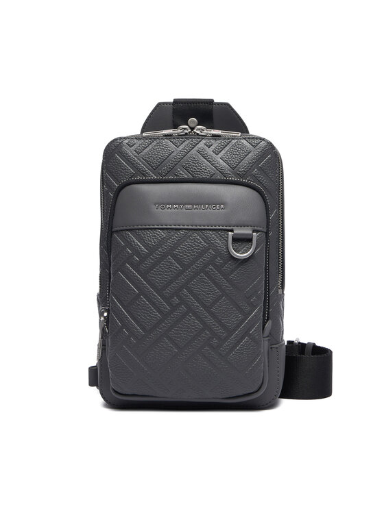 Tommy Hilfiger Maža rankinė Tommy Hilfiger Th Flag Slingpack AM0AM14430 Pilka