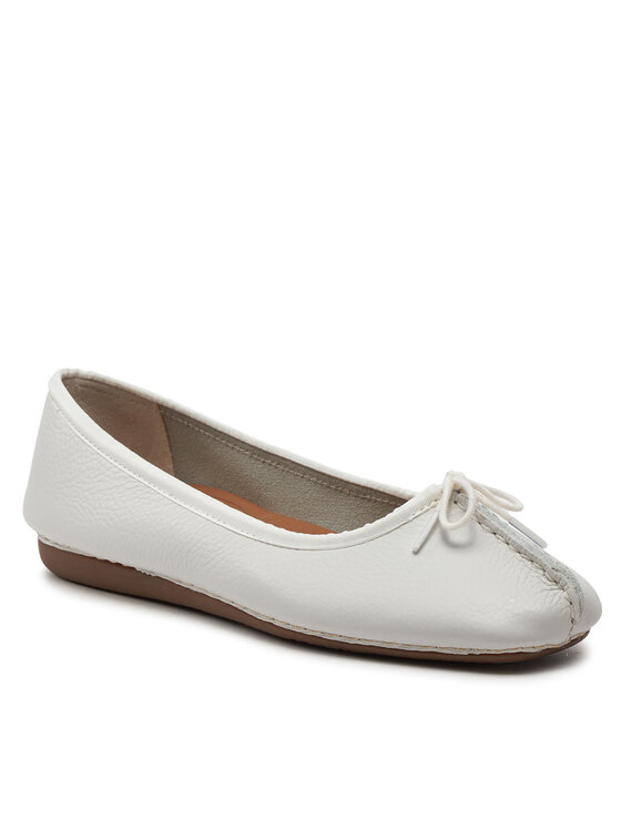 Clarks Балетки Clarks Freckle Ice 203544554 Білий