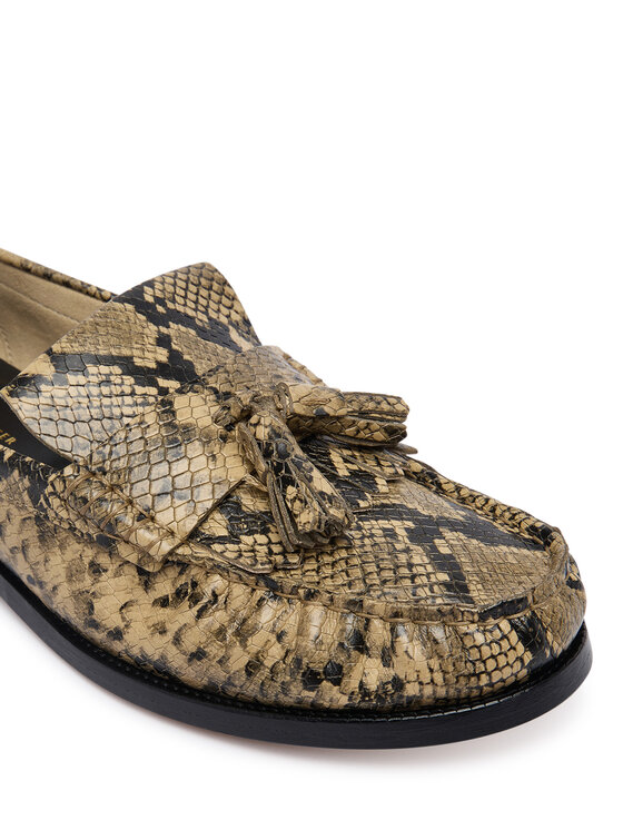 Tommy Hilfiger Chunky loafers Tommy Hilfiger Th Loafer Tassel Snake FW0FW09500 Beige