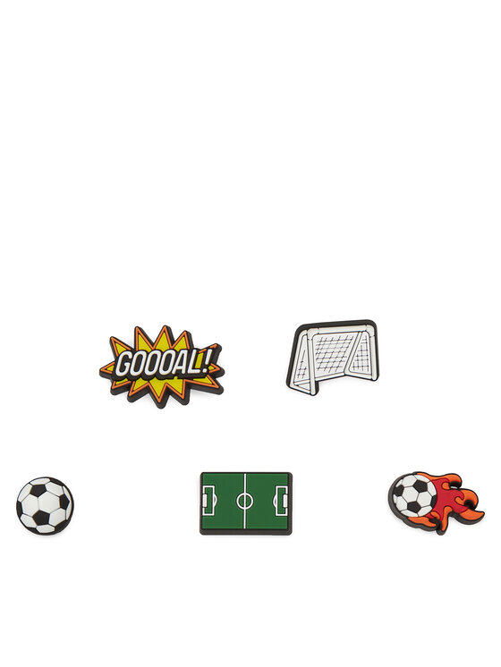 Crocs Прикраса для взуття Crocs FUTBOL 5 PACK 10015249 Кольоровий