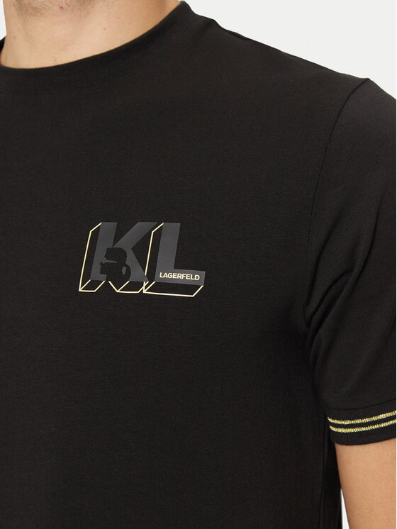 KARL LAGERFELD KARL LAGERFELD T-Shirt 755463 551235 Μαύρο Regular Fit