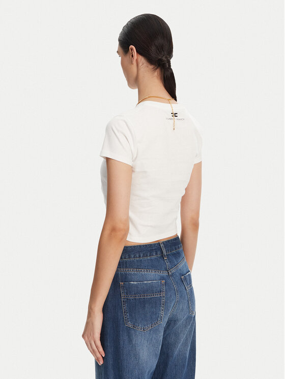 Elisabetta Franchi Elisabetta Franchi Футболка MA-006-51E2 Білий Regular Fit