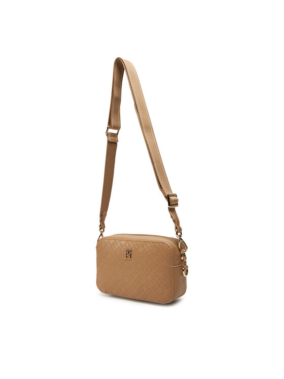 Tommy Hilfiger Torbica Tommy Hilfiger Th Distinct Camera Bag Mono AW0AW17221 Smeđa