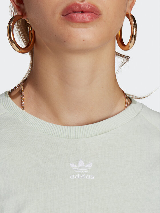 adidas adidas Футболка Essentials+ Made with Hemp T-Shirt HA7151 Зелений Slim Fit