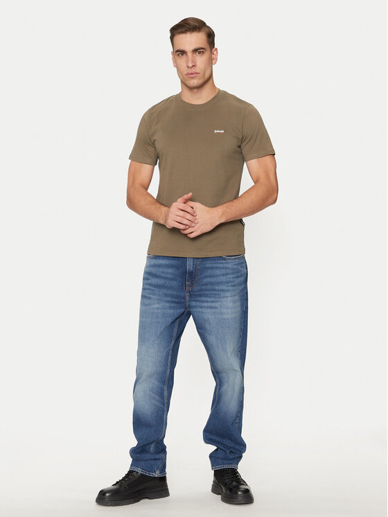 Schott NYC Schott NYC Футболка TSCLAWS1 Хакі Regular Fit