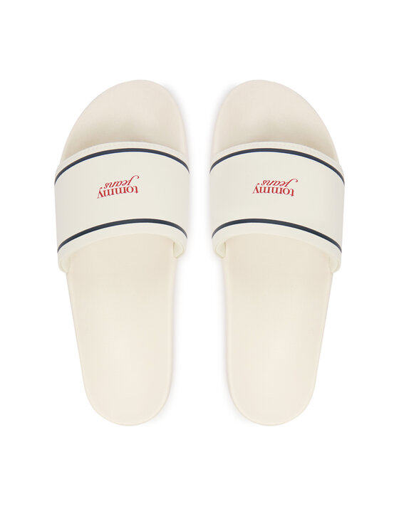 Tommy Jeans Şlapi Tommy Jeans Tjw Poolslides EN0EN02976 Alb