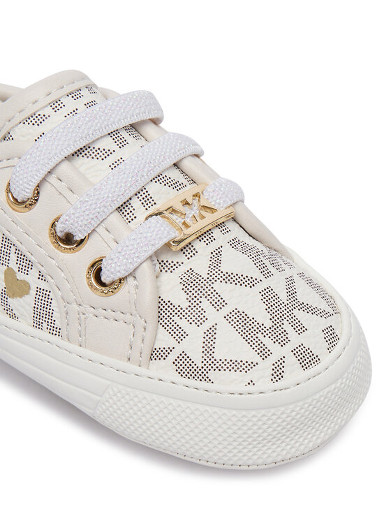 MICHAEL Michael Kors Снікерcи MICHAEL Michael Kors Baby Brittania Hearts MK04984256 Білий