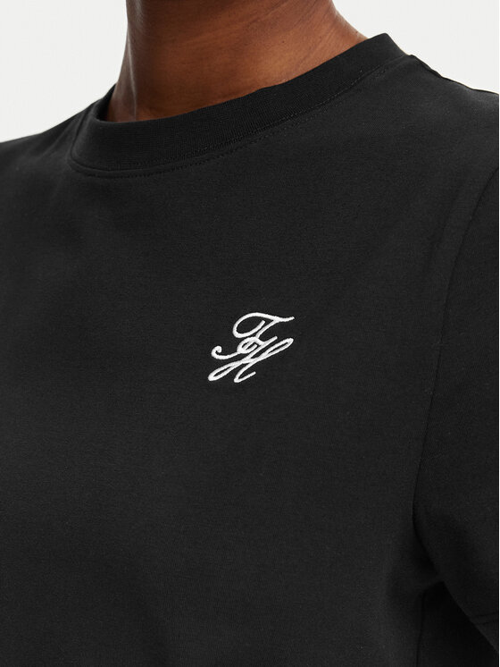 Tommy Hilfiger Tommy Hilfiger Camiseta Th Script WW0WW49941 Negro Regular Fit