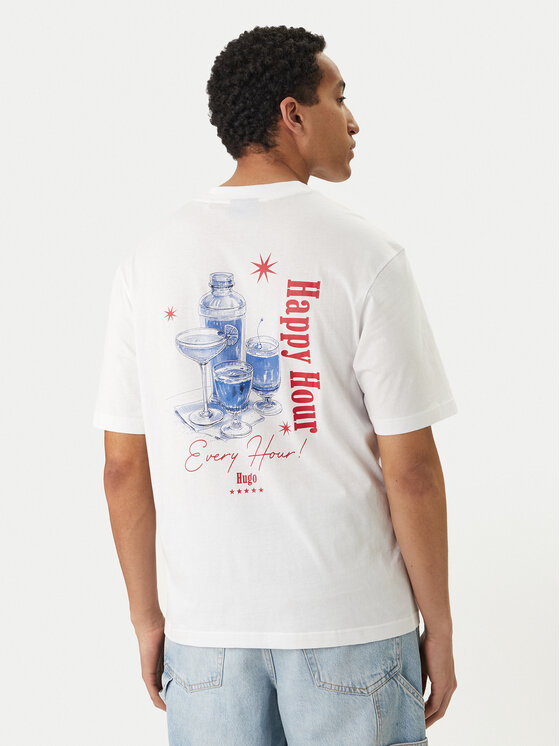 HUGO HUGO Camiseta Nucavo 50560040 Blanco Regular Fit