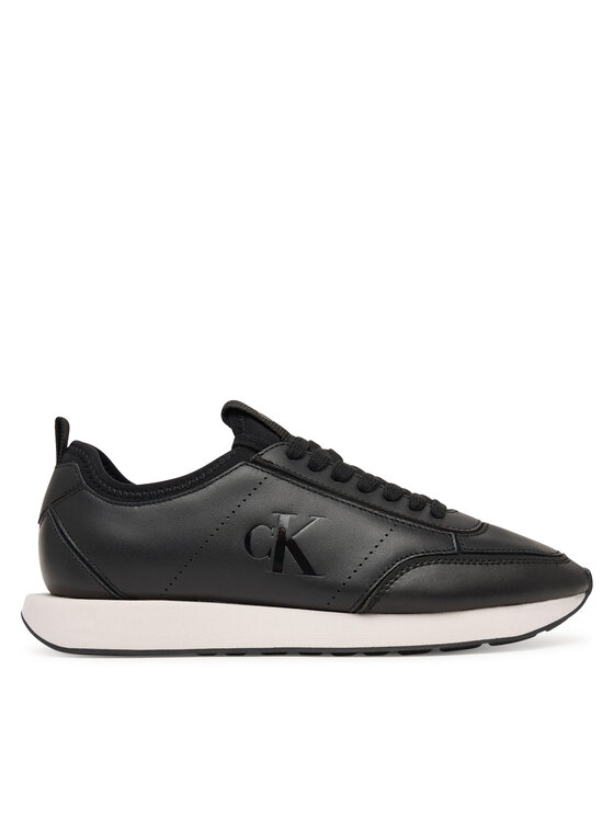 Calvin Klein Laisvalaikio batai Calvin Klein Retro Runner Sock Panl Lth Neo HW0HW03118 Juoda