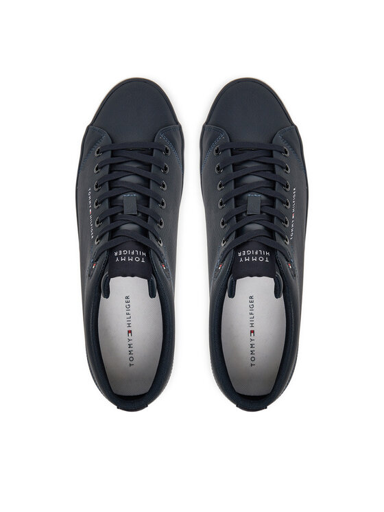 Tommy Hilfiger Tenisice Tommy Hilfiger Hi Vulc Core Low Lth Ii Ess FM0FM05511 Tamnoplava