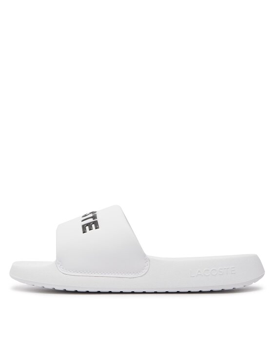Lacoste Natikači Lacoste Serve Slide 1.0 747CMA0025 Bela