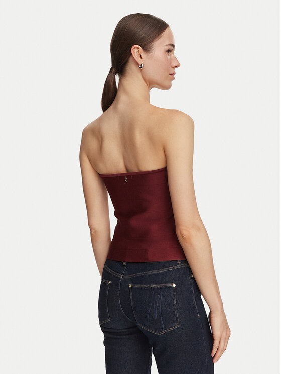 Guess Guess Топ W6YR37 Z1042 Бордовий Slim Fit