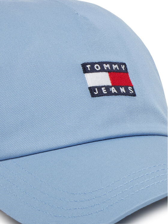 Tommy Jeans Czapka z daszkiem Tommy Jeans Heritage Core 5 Panel AW0AW16991 Błękitny