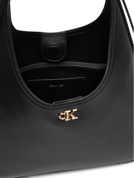Calvin Klein Ročna torba Calvin Klein Ck Medium Shoulder Bag LV04F3522G Črna