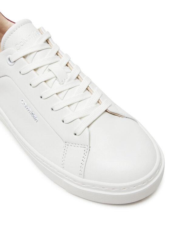 Calvin Klein Αθλητικά Calvin Klein Cupsole Lace Up W/Ml Lth HW0HW02201 Λευκό
