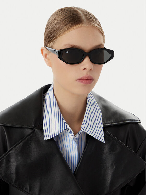 Ray-Ban Сонцезахисні окуляри Ray-Ban 0RB4473D Чорний