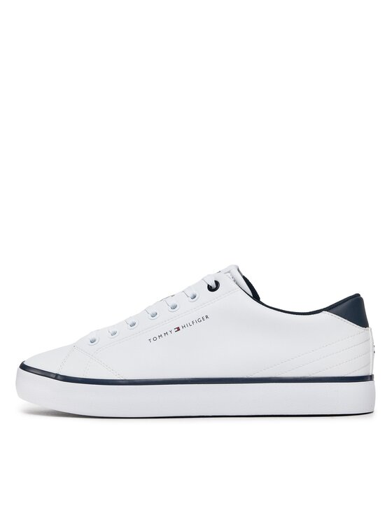 Tommy Hilfiger Sneakersy Tommy Hilfiger Th Hi Vulc Core Low Leather FM0FM05041 Biały