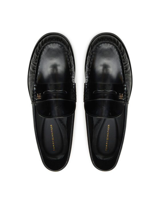 Tommy Hilfiger Mokasíny Tommy Hilfiger Loafer Abrasivato Leather FW0FW08617 Čierna
