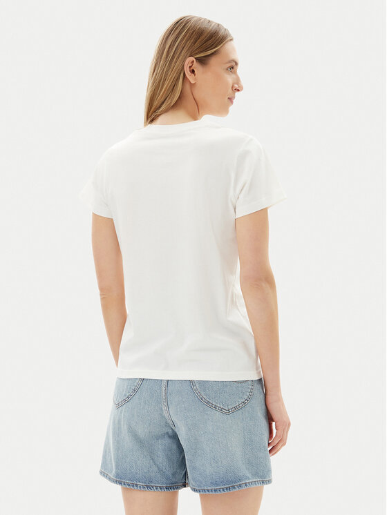 Lee Lee Футболка Small Logo 112363635 Білий Regular Fit